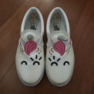 Vans Flour Shop Unicorn Shoes Big Girl 3.5